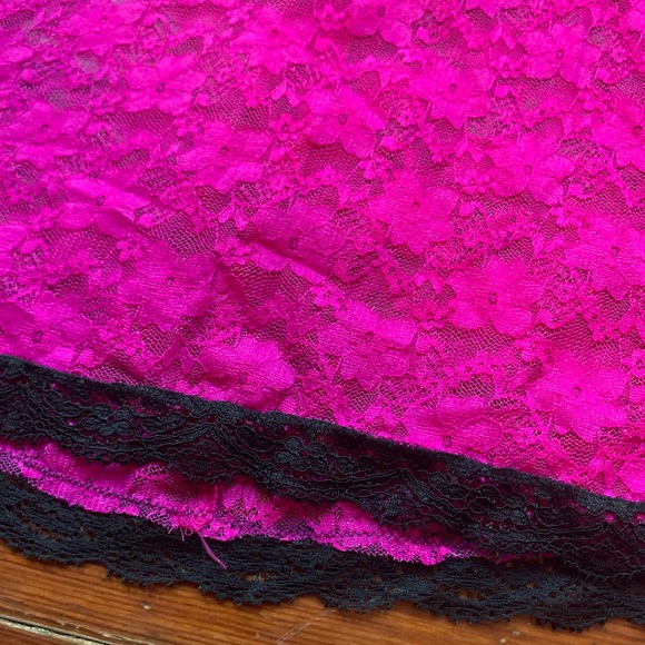 Seductive Wear Bright Pink Black Underwire Push Dress Babydoll by Cinema Etoile - Picture 4 of 12